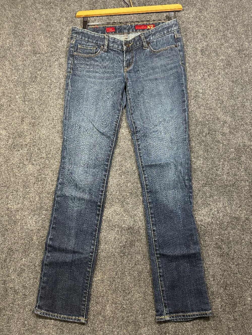 Express X2 Jeans Women 6L Skinny Medium Wash Cotton Stretch  Embroidered Pockets